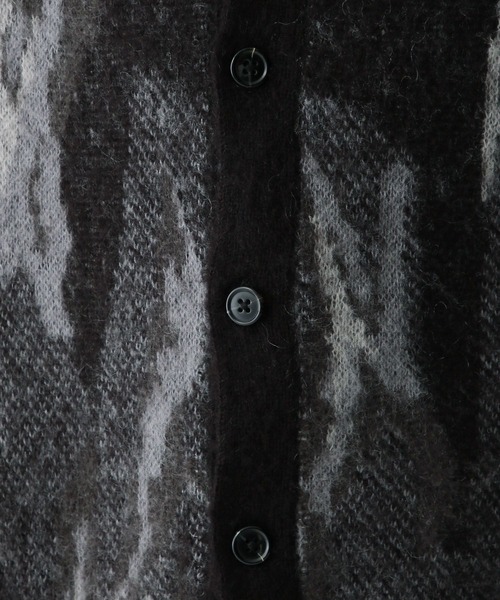 RAGEBLUE（レイジブルー）の「Pattern mohair knit over loose cardigan/総柄/モヘヤニットカーディガン（カーディガン/ボレロ・メンズ・ブルー/ブラック系その他/グリーン/ブラウン・SMALL/MEDIUM/LARGE）」の19枚目の写真