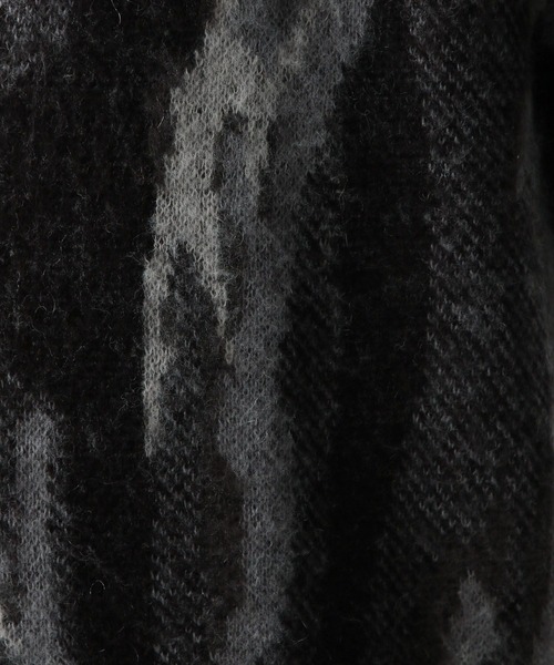 RAGEBLUE（レイジブルー）の「Pattern mohair knit over loose cardigan/総柄/モヘヤニットカーディガン（カーディガン/ボレロ・メンズ・ブルー/ブラック系その他/グリーン/ブラウン・SMALL/MEDIUM/LARGE）」の18枚目の写真