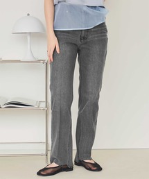 titivate | 裾段差テーパードデニムパンツ(デニムパンツ)