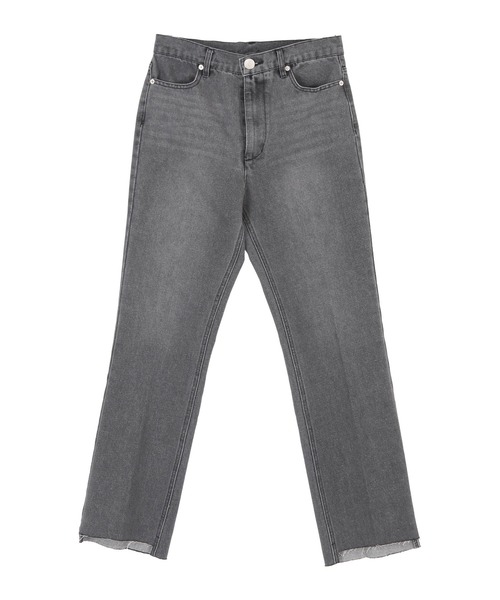 titivate（ティティベイト）の「裾段差テーパードデニムパンツ（デニムパンツ・レディース・ブラック/ライトブルー・S/M）」の7枚目の写真