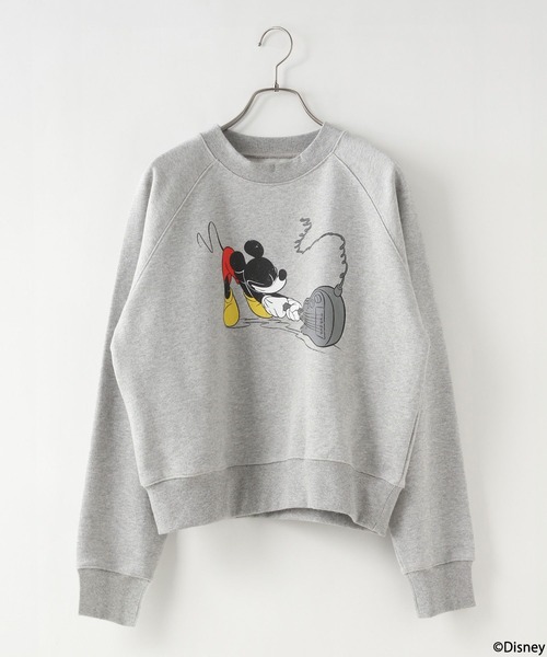 LOWRYS FARM(ローリーズファーム)の「Disney/ラグランウラケLS 142870(スウェット・レディース・ブルー/グレー/チャコールグレー・FREE)」の2枚目の写真