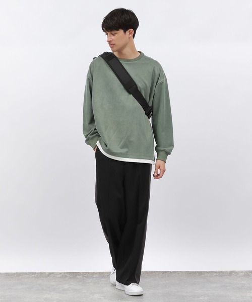 LAKOLE(ラコレ)の「ツイルスエードレイヤープルオーバー / 140615(Tシャツ/カットソー・メンズ・チャコールグレー/ライトグレー/ライトグリーン/ピンク・SMALL/MEDIUM/LARGE/X-LARGE)」の7枚目の写真