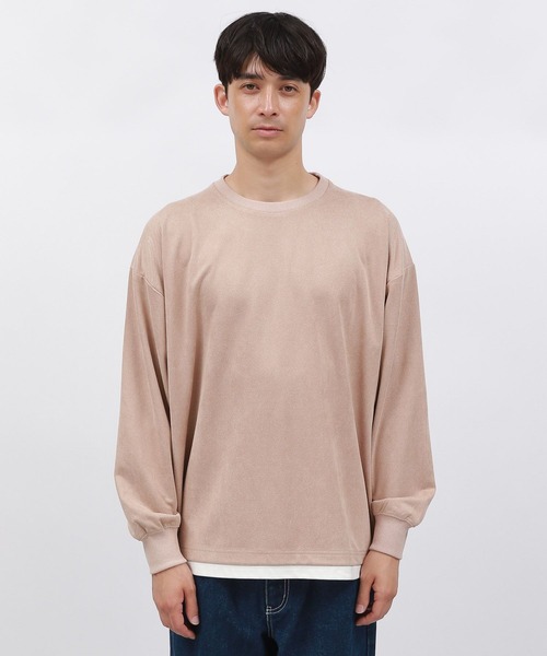 LAKOLE(ラコレ)の「ツイルスエードレイヤープルオーバー / 140615(Tシャツ/カットソー・メンズ・チャコールグレー/ライトグレー/ライトグリーン/ピンク・SMALL/MEDIUM/LARGE/X-LARGE)」の10枚目の写真