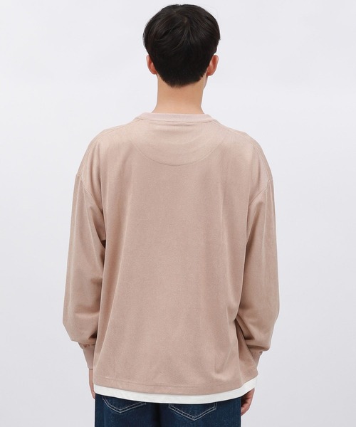 LAKOLE(ラコレ)の「ツイルスエードレイヤープルオーバー / 140615(Tシャツ/カットソー・メンズ・チャコールグレー/ライトグレー/ライトグリーン/ピンク・SMALL/MEDIUM/LARGE/X-LARGE)」の12枚目の写真