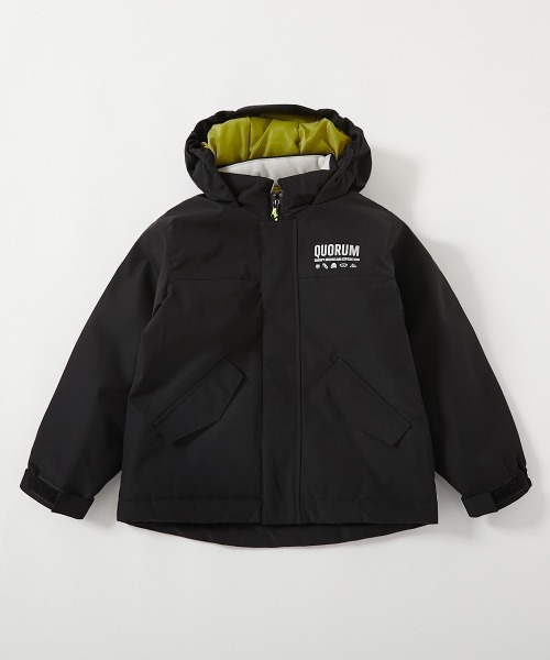 devirock（デビロック）の「撥水 耐水圧(5000mm以上) 普段着としても使える 中綿スノージャケット（ダウンジャケット/コート・キッズ・パープル系7/ブラック/スカイブルー・100cm/110cm/120cm/130cm/140cm/150cm/160cm）」の17枚目の写真