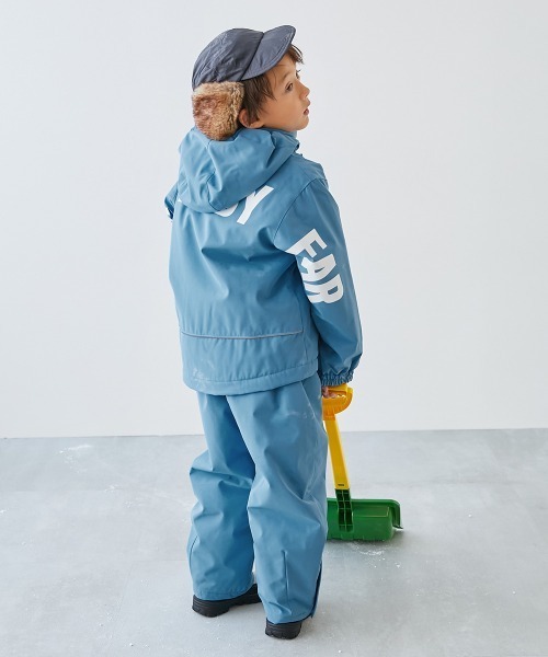 devirock（デビロック）の「撥水 耐水圧(5000mm以上) 普段着としても使える 中綿スノージャケット（ダウンジャケット/コート・キッズ・パープル系7/ブラック/スカイブルー・100cm/110cm/120cm/130cm/140cm/150cm/160cm）」の21枚目の写真