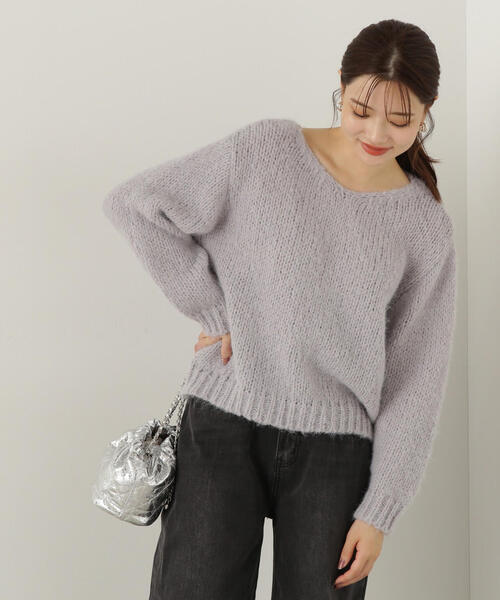 PROPORTION BODY DRESSING(プロポーションボディドレッシング)の「ローゲージニット / 1214270930(ニット/セーター・レディース・グレー/ベージュ/ピンク・FREE)」の6枚目の写真