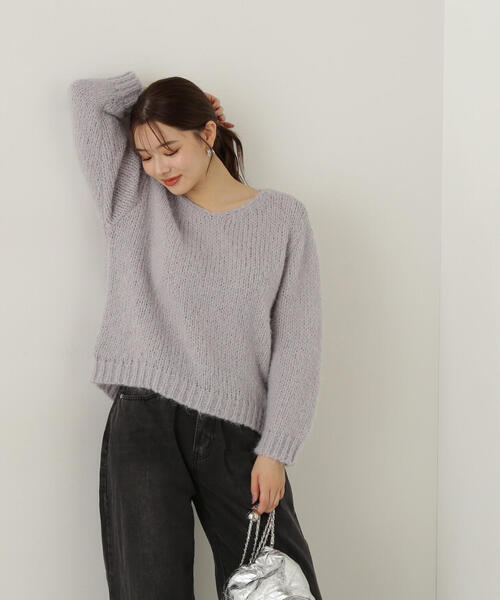 PROPORTION BODY DRESSING(プロポーションボディドレッシング)の「ローゲージニット / 1214270930(ニット/セーター・レディース・グレー/ベージュ/ピンク・FREE)」の7枚目の写真