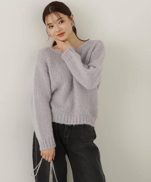 PROPORTION BODY DRESSING(プロポーションボディドレッシング)の「ローゲージニット / 1214270930(ニット/セーター・レディース・グレー/ベージュ/ピンク・FREE)」の9枚目の写真