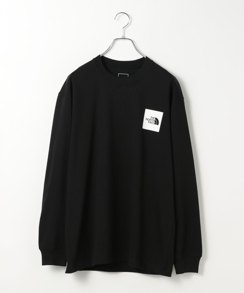 THE NORTH FACE(ザノースフェイス)の「【THE NORTH FACE(ザ・ノース・フェイス)】スクエアロゴロングスリーブT(WOMEN)(Tシャツ/カットソー・レディース・ブラック/クリアブルー/グレー/ホワイト・LARGE)」の2枚目の写真
