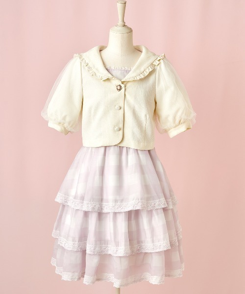 メルメモ Fairy love Gingham check ワンピース 即購入可！メルフィーメモリー Fairy love Gingham check Lolime
