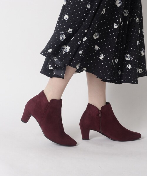 ESPERANZA(エスペランサ)の「デコレーションミドルヒールショートブーツ(ブーツ・レディース・ブラック系/ベージュ系/ワイン系・S/M/L/LL)」の10枚目の写真