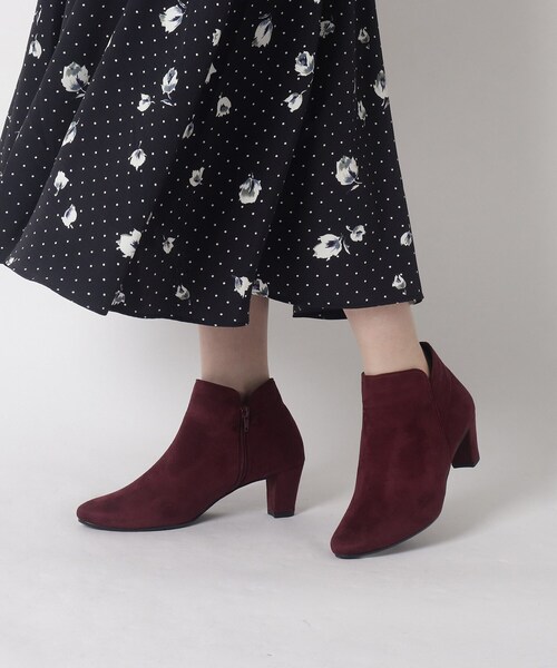 ESPERANZA(エスペランサ)の「デコレーションミドルヒールショートブーツ(ブーツ・レディース・ブラック系/ベージュ系/ワイン系・S/M/L/LL)」の11枚目の写真