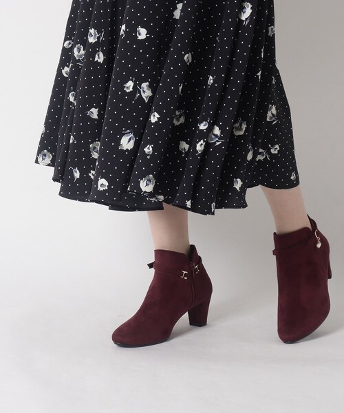 ESPERANZA(エスペランサ)の「デコレーションミドルヒールショートブーツ(ブーツ・レディース・ブラック系/ベージュ系/ワイン系・S/M/L/LL)」の13枚目の写真