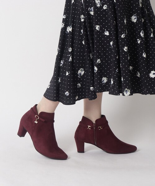 ESPERANZA(エスペランサ)の「デコレーションミドルヒールショートブーツ(ブーツ・レディース・ブラック系/ベージュ系/ワイン系・S/M/L/LL)」の14枚目の写真