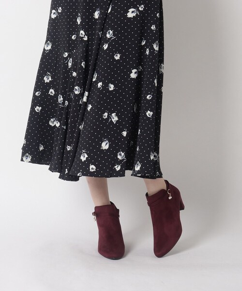 ESPERANZA(エスペランサ)の「デコレーションミドルヒールショートブーツ(ブーツ・レディース・ブラック系/ベージュ系/ワイン系・S/M/L/LL)」の16枚目の写真