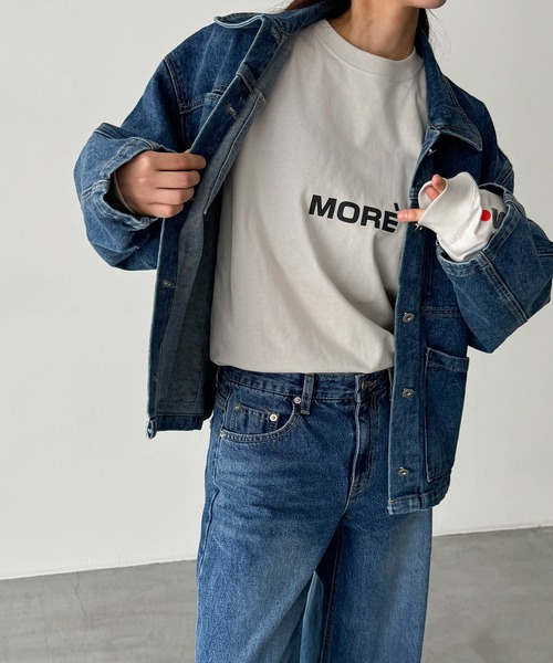 CANAL JEAN（キャナルジーン）の「1975 TOKYO　MOREロングTシャツ（Tシャツ/カットソー・レディース・スミクロ/ネイビー/ホワイト/グレー・LARGE/X-LARGE/MEDIUM）」の10枚目の写真