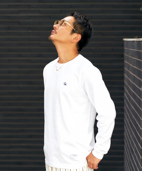 #Re:room(リルーム)の「Re:ワッペンスタンダードロングスリーブ(Tシャツ/カットソー・メンズ・ブラック/ホワイト・M-L/L-XL/S-M)」の3枚目の写真