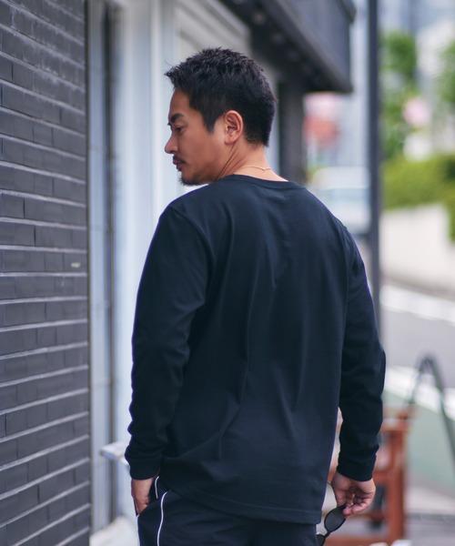 #Re:room(リルーム)の「Re:ワッペンスタンダードロングスリーブ(Tシャツ/カットソー・メンズ・ブラック/ホワイト・M-L/L-XL/S-M)」の7枚目の写真