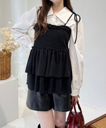 clear | フリルニットソービスチェ [華やかコーデ]≪2024AW新作≫(ニット/セーター)