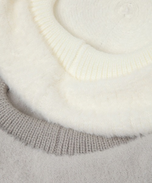 LAKOLE（ラコレ）の「シャギーベレー帽 / 145333（ハンチング/ベレー帽・レディース・オフホワイト/ブラック/グレー・FREE）」の12枚目の写真