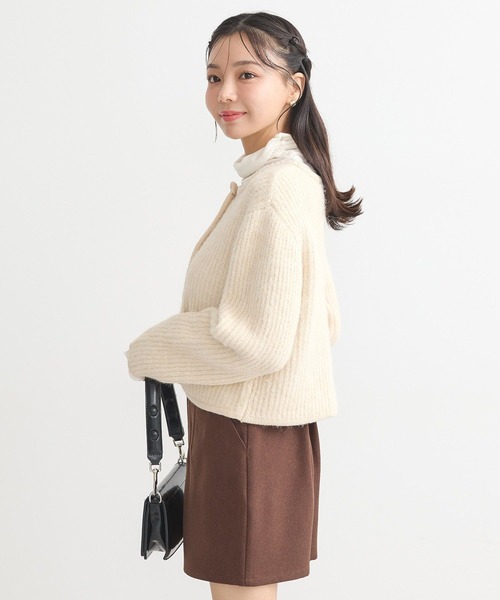 美品 earth music&ecology ポンチョ ニット ハイカットニット