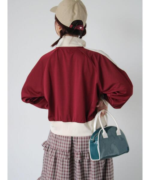 ehka sopo(エヘカソポ)の「【Disney】ミッキー&フレンズ/トラックジャケット(ブルゾン・レディース・グリーン/ボルドー/サックスブルー・F)」の14枚目の写真