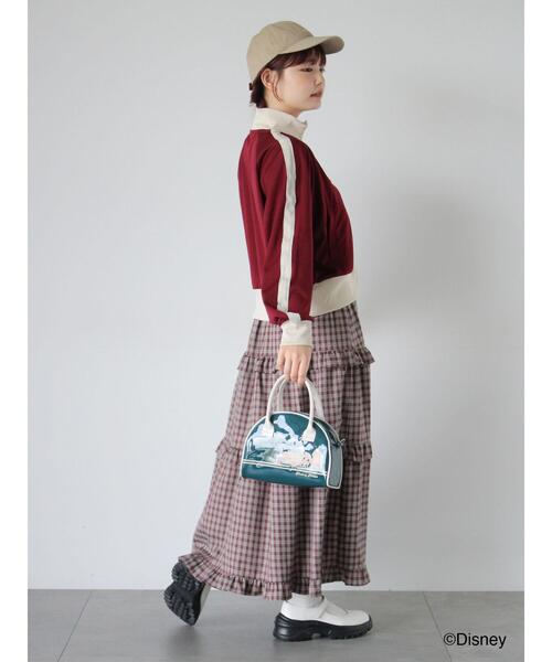 ehka sopo(エヘカソポ)の「【Disney】ミッキー&フレンズ/トラックジャケット(ブルゾン・レディース・グリーン/ボルドー/サックスブルー・F)」の18枚目の写真