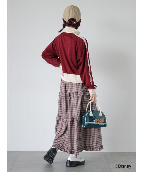 ehka sopo(エヘカソポ)の「【Disney】ミッキー&フレンズ/トラックジャケット(ブルゾン・レディース・グリーン/ボルドー/サックスブルー・F)」の19枚目の写真