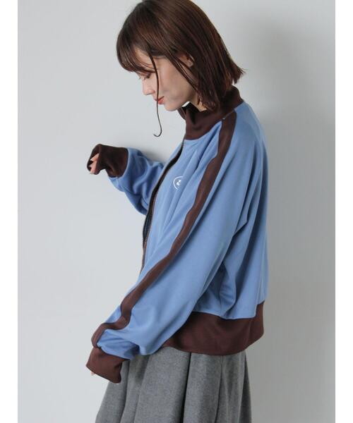 ehka sopo(エヘカソポ)の「【Disney】ミッキー&フレンズ/トラックジャケット(ブルゾン・レディース・グリーン/ボルドー/サックスブルー・F)」の22枚目の写真