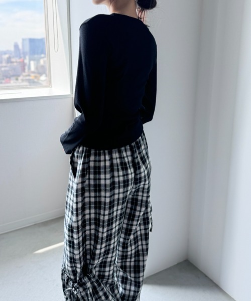 Y2K SYNAPSE FACTORY（ワイツーケー シナプスファクトリー）の「【cristiano】ハートプリントロングスリーブTシャツ（Tシャツ/カットソー・レディース・グレー/アイボリー/ブラック・FREE）」の15枚目の写真