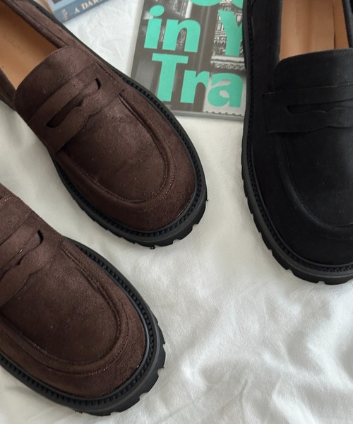 お気に入り登録数 8,000人突破!] スエードクラシックローファー