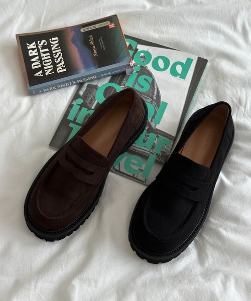 by muni:r（バイ ムニール）の「[お気に入り登録数 8,000人突破!] スエードクラシックローファー（ローファー・レディース・ブラウン/ブラック・25.0cm/24.5cm/24.0cm/23.5cm/23.0cm）」の13枚目の写真