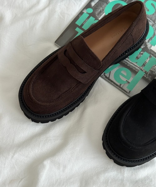 by muni:r（バイ ムニール）の「[お気に入り登録数 8,000人突破!] スエードクラシックローファー（ローファー・レディース・ブラウン/ブラック・25.0cm/24.5cm/24.0cm/23.5cm/23.0cm）」の14枚目の写真