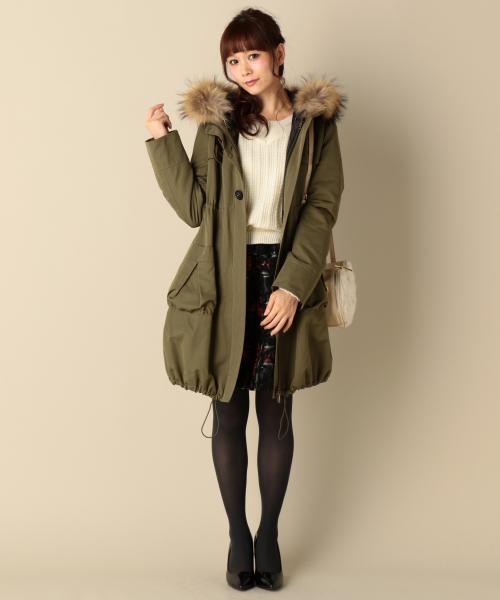 DOLLY GIRL BY ANNA SUI アナスイ モッズ コート フード DOLLY GIRL BY ANNA SUI（ドーリーガール バイ アナ スイ）の