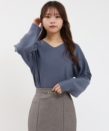 ASTORIA ODIER | 総針Vネックニット(ニット/セーター)