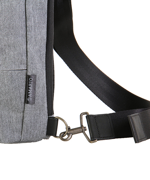 AMARIO(アマリオ)の「【AMARIO/アマリオ】crum BB onesholder bodybag/ワンショルダーボディバック(ボディバッグ/ウエストポーチ・メンズ・グレー/ネイビー/ブラック/ホワイト系その他・FREE)」の14枚目の写真