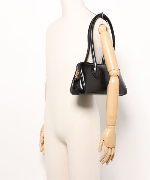 florist(フローリスト)の「レザーライク横長ボストンバッグ/ハンドバッグ(ボストンバッグ・レディース・ライトブラウン/ダークグリーン/ブラック/ブラウン/モカ・ONESIZE)」の9枚目の写真