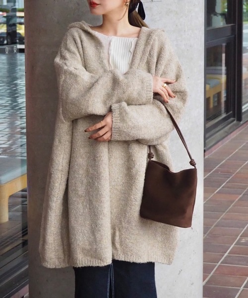 LAULEN（ローレン）の「suede like mini bucket bag /バケツミニショルダーバッグ（ショルダーバッグ・レディース・モカ/ブラウン/パープル・FREE）」の9枚目の写真