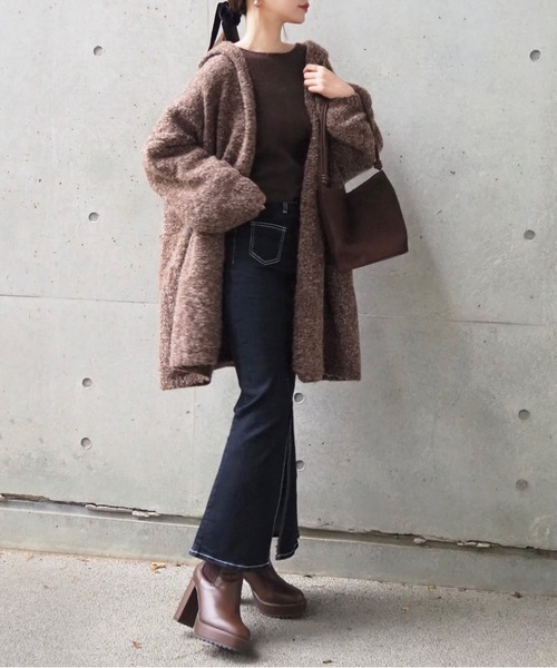 LAULEN（ローレン）の「suede like mini bucket bag /バケツミニショルダーバッグ（ショルダーバッグ・レディース・モカ/ブラウン/パープル・FREE）」の10枚目の写真