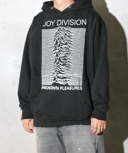 THRIFTY LOOK（スリフティールック）の「THRIFTY LOOK / スリフティールック WORN-OUT BAND HOODIE 'JOY DIVISION' ジョイディビジョン ダメージ加工（パーカー・メンズ・ブラック・X-LARGE/XX-LARGE/MEDIUM/LARGE）」の6枚目の写真