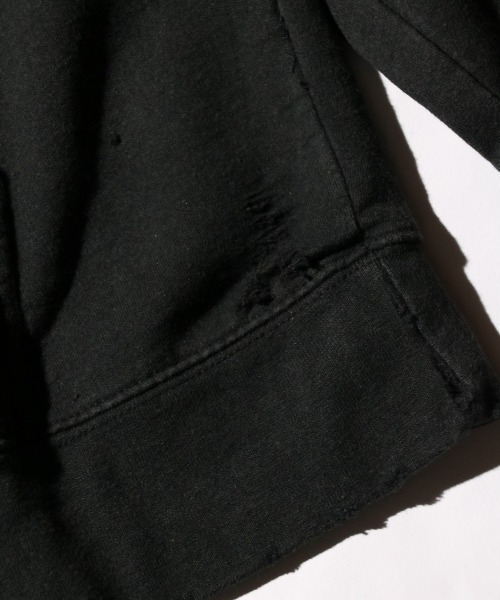 THRIFTY LOOK（スリフティールック）の「THRIFTY LOOK / スリフティールック WORN-OUT BAND HOODIE 'JOY DIVISION' ジョイディビジョン ダメージ加工（パーカー・メンズ・ブラック・X-LARGE/XX-LARGE/MEDIUM/LARGE）」の10枚目の写真