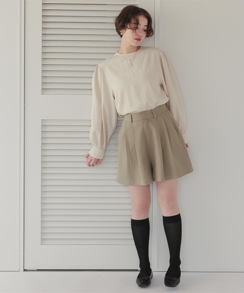 titivate(ティティベイト)の「ボリュームスリーブバック釦ブラウス(シャツ/ブラウス・レディース・ベージュ/ブラック/オフホワイト・M/S)」の22枚目の写真