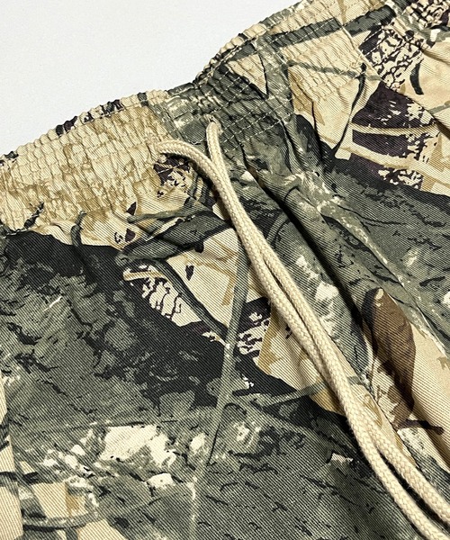 セール】カモフラ シェフパンツ 迷彩 リアルツリー 総柄 ワイドパンツ