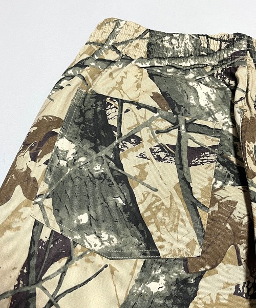 セール】カモフラ シェフパンツ 迷彩 リアルツリー 総柄 ワイドパンツ