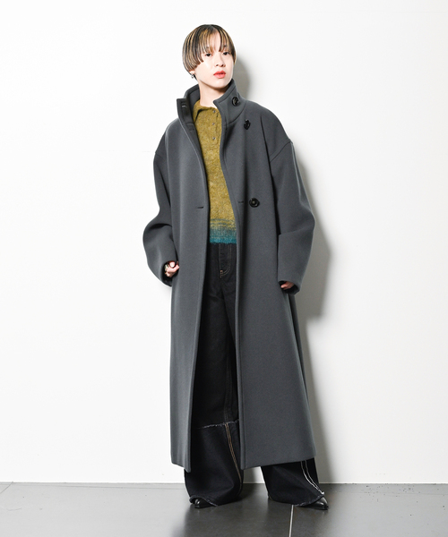CITYSHOP(シティーショップ)の「《追加》STAND NECK コート 2(その他アウター・レディース・ブラック・36/38)」の7枚目の写真