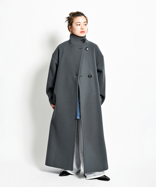 CITYSHOP(シティーショップ)の「《追加》STAND NECK コート 2(その他アウター・レディース・ブラック・36/38)」の10枚目の写真