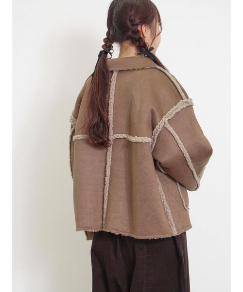 SM2サマンサモスモス リバーシブルボアブルゾン新品チャコール 完売 SM2 - SM2サマンサモスモス リバーシブルボアブルゾン新品