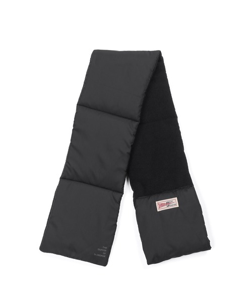 The DUFFER of ST.GEORGE(ザダファーオブセントジョージ)の「PADDING MUFF:中綿マフラー(マフラー・メンズ・ブラック/グレー・F)」の5枚目の写真