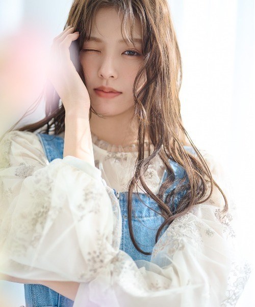 mysty woman（ミスティウーマン）の「フローラルチュール刺繍ブラウス  314960（シャツ/ブラウス・レディース・アイボリー/ブラック/ライトブルー/ピンクベージュ・FREE）」の17枚目の写真